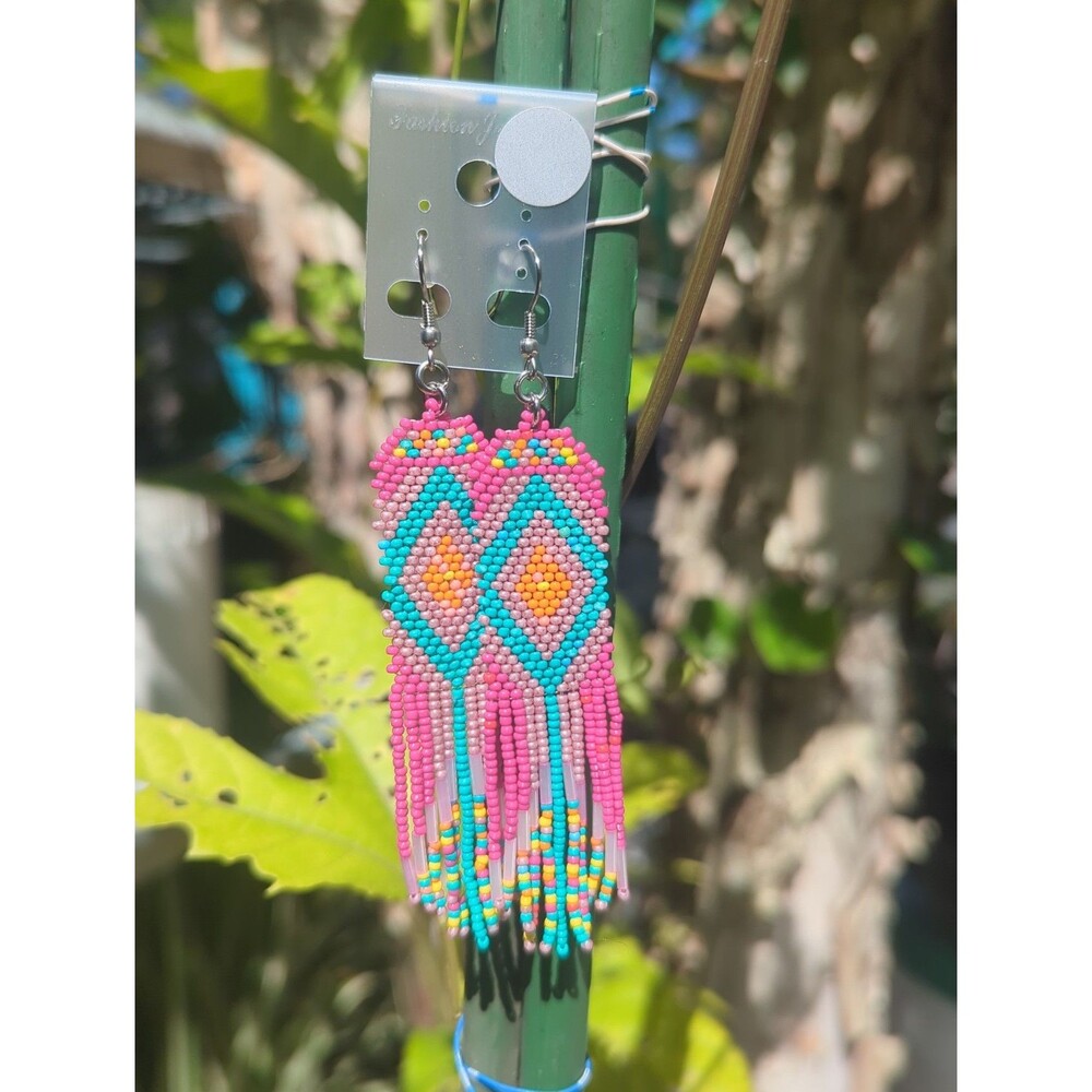 Colorful Seed Bead Earrings